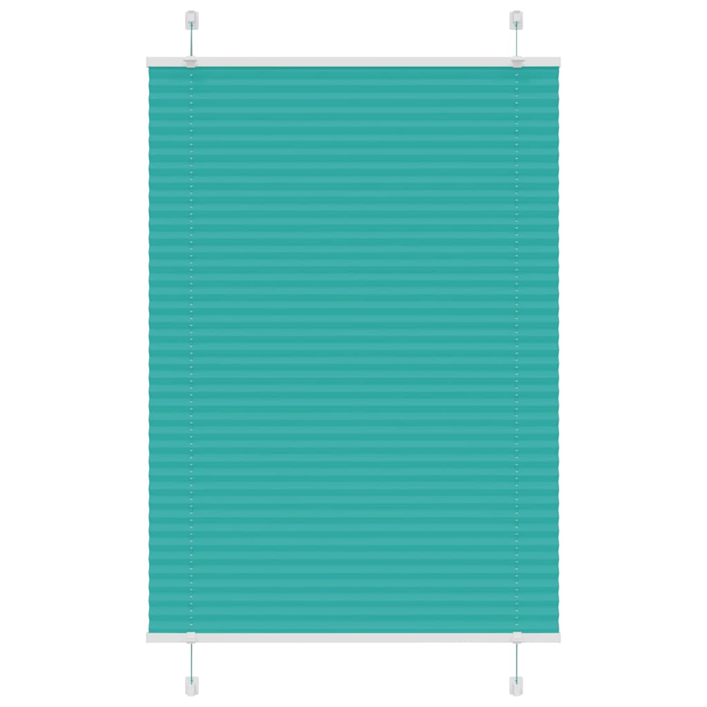 Vidaxl plissé rolgordijn 85x150 cm stofbreedte 84,4 cm petrol groen