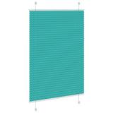 Vidaxl plissé rolgordijn 85x150 cm stofbreedte 84,4 cm petrol groen