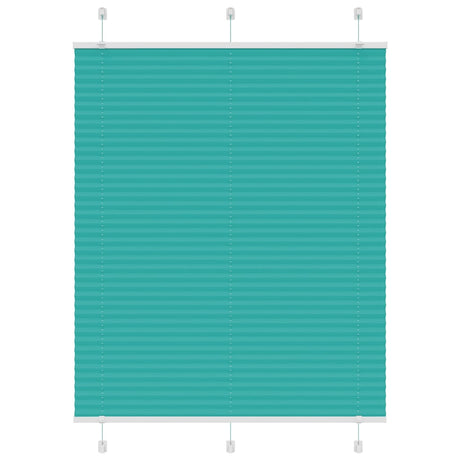 Vidaxl plissé rolgordijn 110x150cm stofbreedte 109,4cm petrol groen