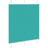 Vidaxl plissé rolgordijn 120x150cm stofbreedte 119,4cm petrol groen