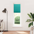 Vidaxl plissé rolgordijn 60x200 cm stofbreedte 59,4 cm petrol groen
