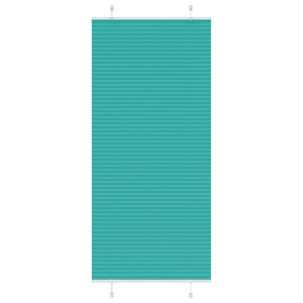 Vidaxl plissé rolgordijn 100x200 cm stofbreedte 99,4cm petrol groen