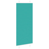 Vidaxl plissé rolgordijn 100x200 cm stofbreedte 99,4cm petrol groen