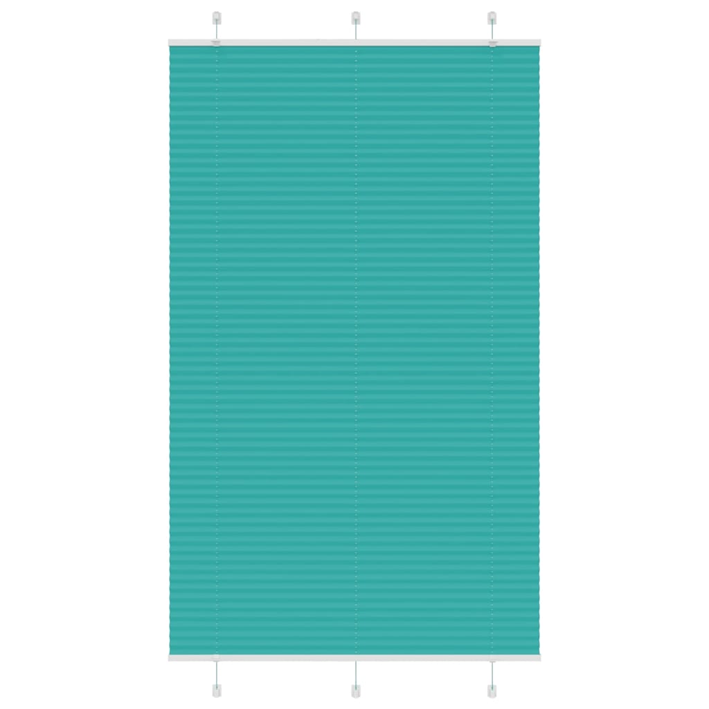 Vidaxl plissé rolgordijn 115x200cm stofbreedte 114,4cm petrol groen