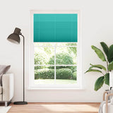 Vidaxl plissé rolgordijn 115x200cm stofbreedte 114,4cm petrol groen