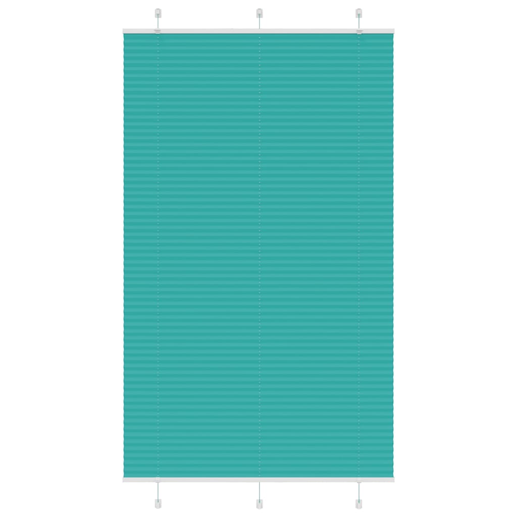 Vidaxl plissé rolgordijn 120x200cm stofbreedte 119,4cm petrol groen