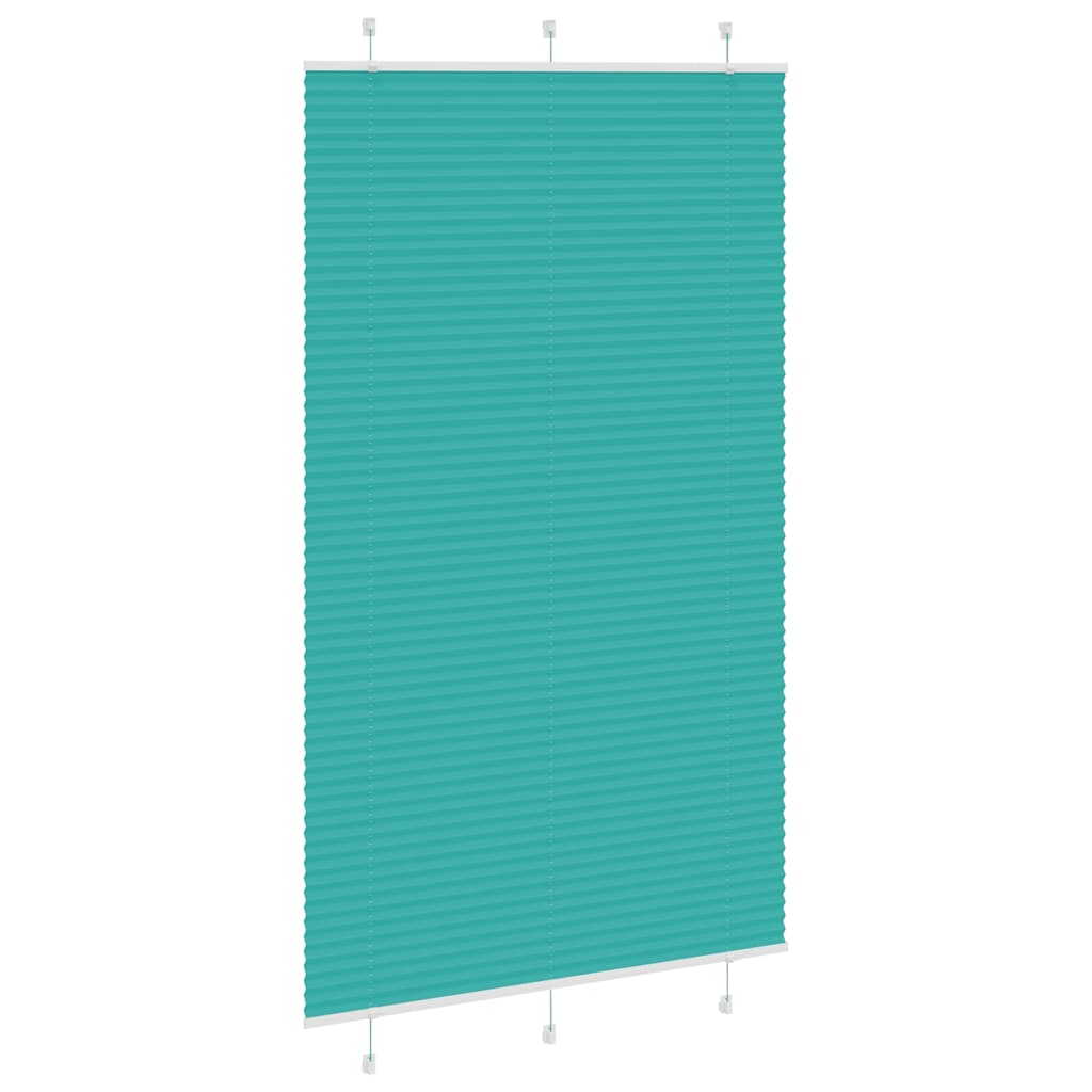 Vidaxl plissé rolgordijn 120x200cm stofbreedte 119,4cm petrol groen