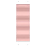 Vidaxl plissé rolgordijn 40x100 cm stofbreedte 39,4 cm polyester roze
