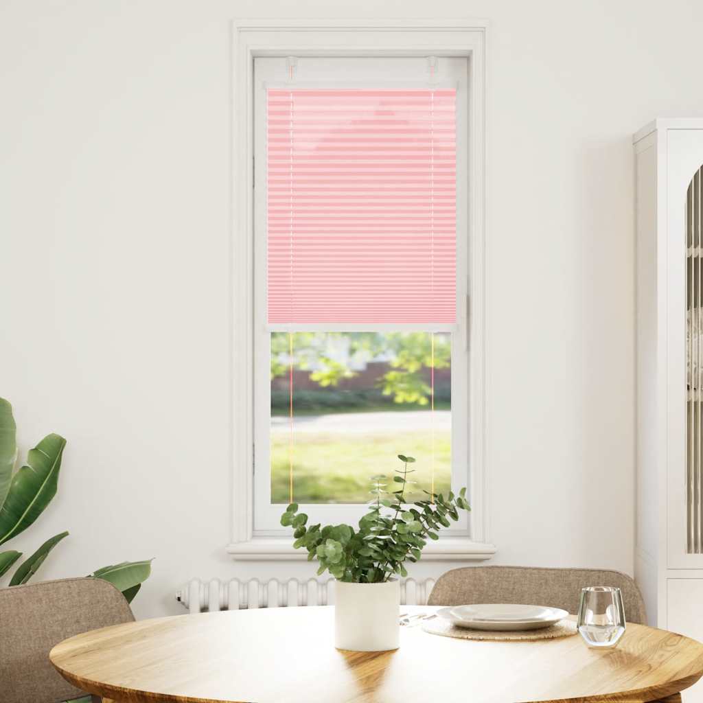Vidaxl plissé rolgordijn 40x100 cm stofbreedte 39,4 cm polyester roze