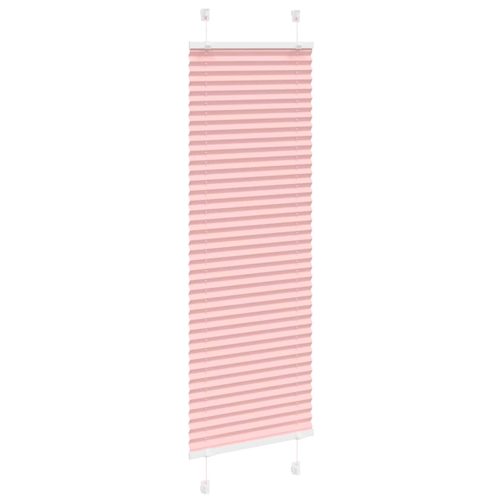 Vidaxl plissé rolgordijn 40x100 cm stofbreedte 39,4 cm polyester roze