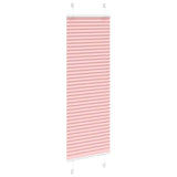 Vidaxl plissé rolgordijn 40x100 cm stofbreedte 39,4 cm polyester roze