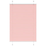 Vidaxl plissé rolgordijn 85x100 cm stofbreedte 84,4 cm polyester roze