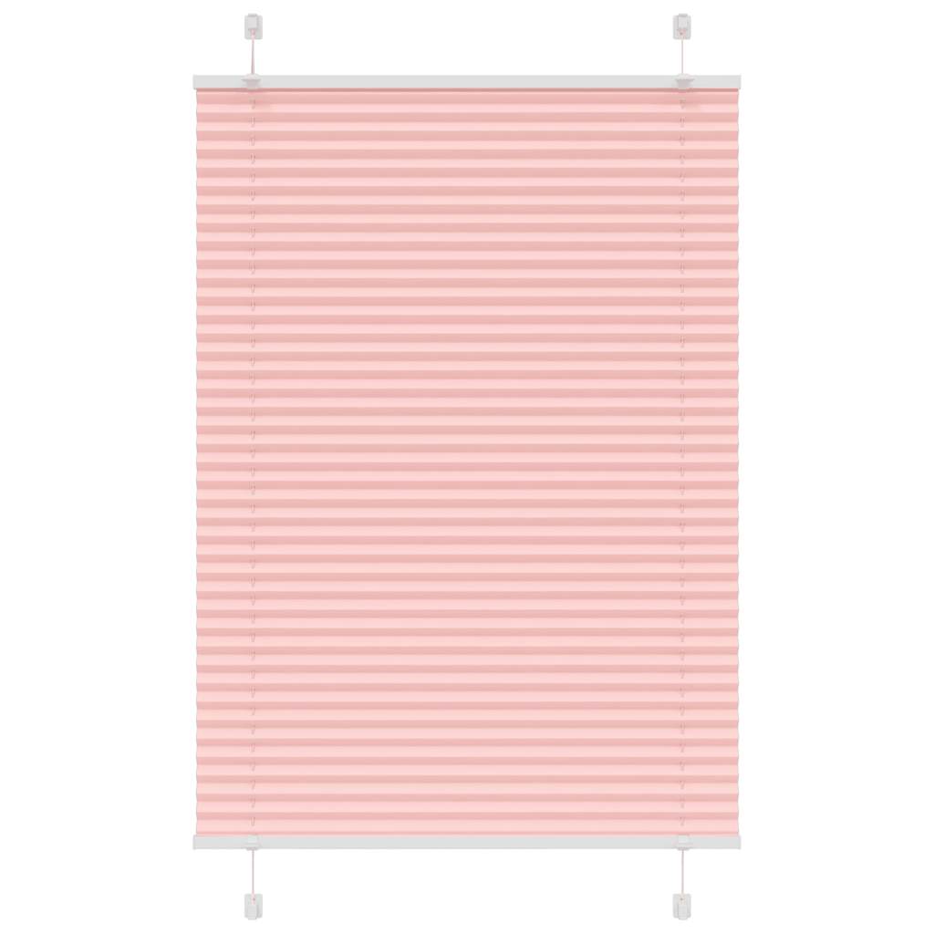 Vidaxl plissé rolgordijn 95x100 cm stofbreedte 94,4 cm polyester roze