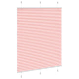Vidaxl plissé rolgordijn 105x100cm stofbreedte 104,4cm polyester roze