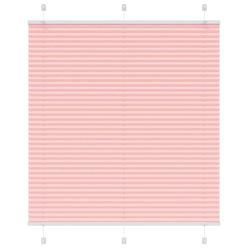 Vidaxl plissé rolgordijn 120x100cm stofbreedte 119,4cm polyester roze
