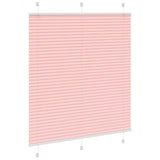 Vidaxl plissé rolgordijn 120x100cm stofbreedte 119,4cm polyester roze