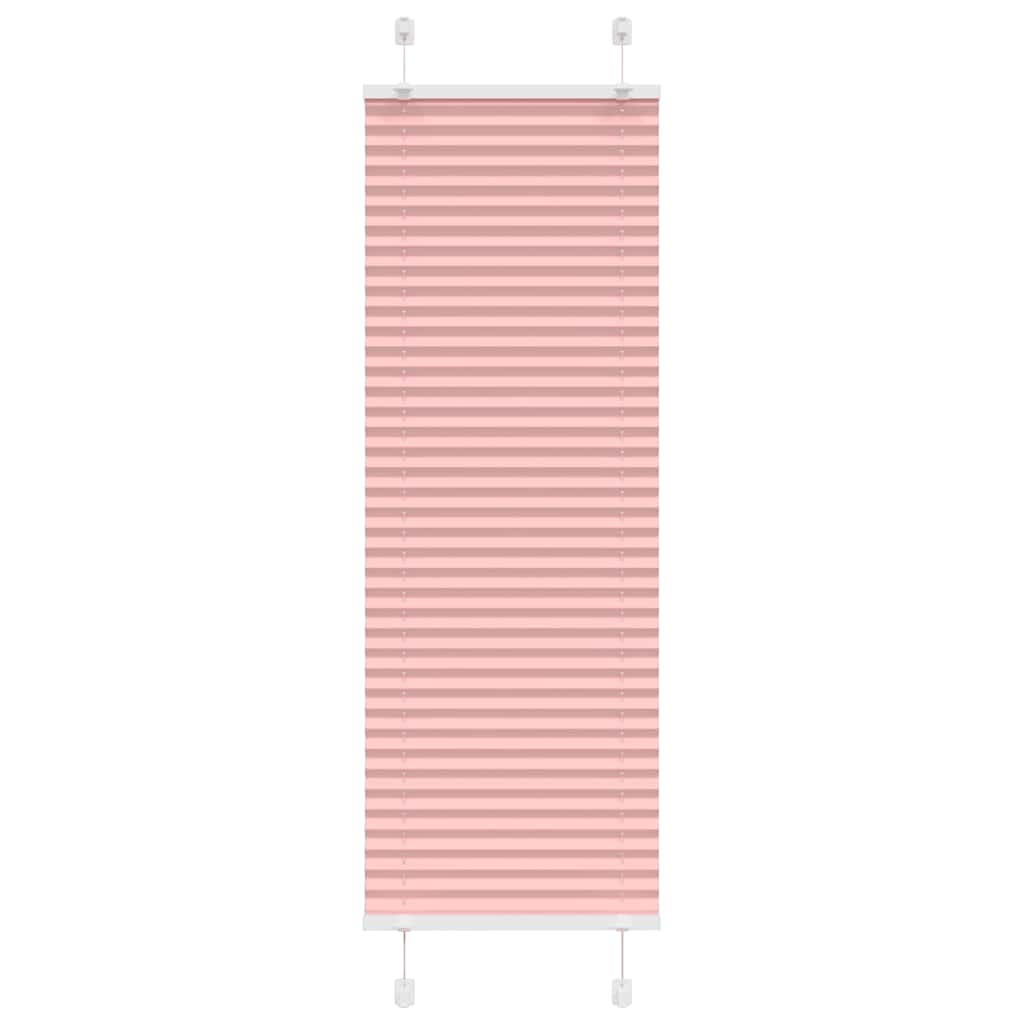 Vidaxl plissé rolgordijn 45x150 cm stofbreedte 44,4 cm polyester roze