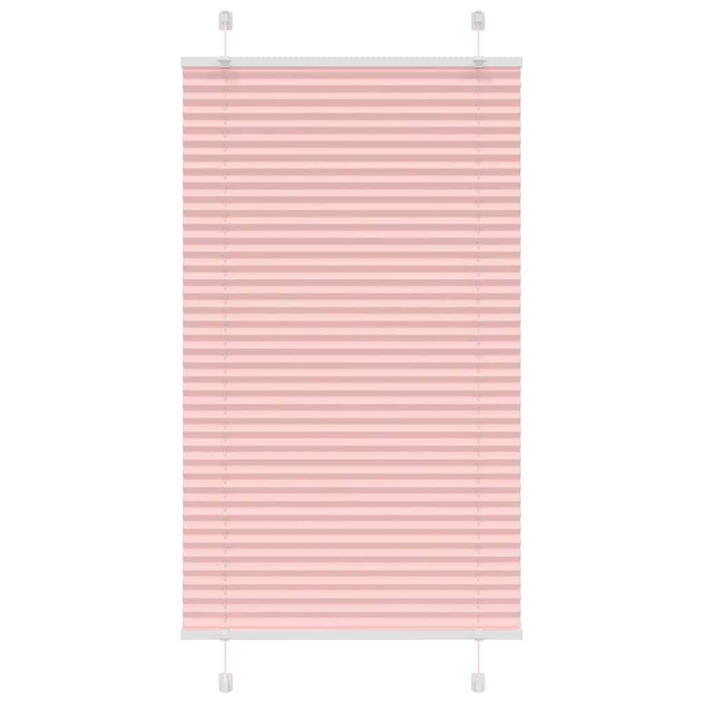 Vidaxl plissé rolgordijn 75x150 cm stofbreedte 74,4 cm polyester roze