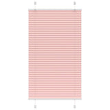 Vidaxl plissé rolgordijn 80x150 cm stofbreedte 79,4 cm polyester roze