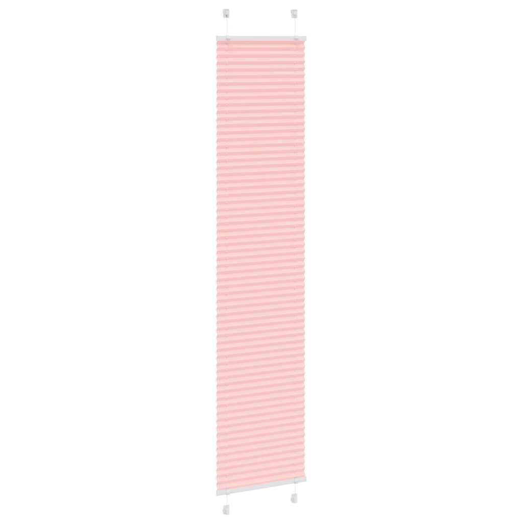 Vidaxl plissé rolgordijn 40x200 cm stofbreedte 39,4 cm polyester roze