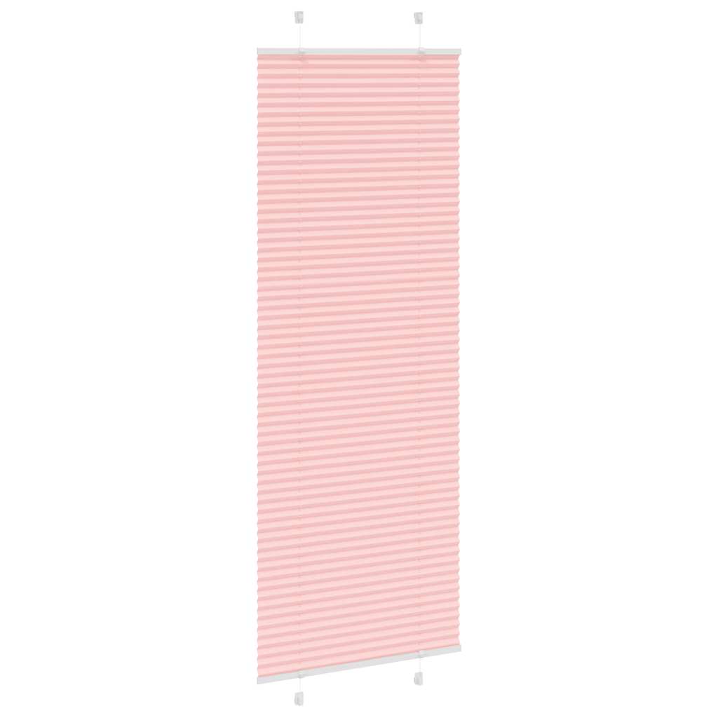 Vidaxl plissé rolgordijn 70x200 cm stofbreedte 69,4 cm polyester roze