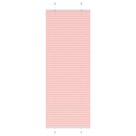 Vidaxl plissé rolgordijn 75x200 cm stofbreedte 74,4 cm polyester roze