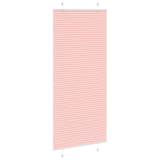 Vidaxl plissé rolgordijn 85x200 cm stofbreedte 84,4 cm polyester roze