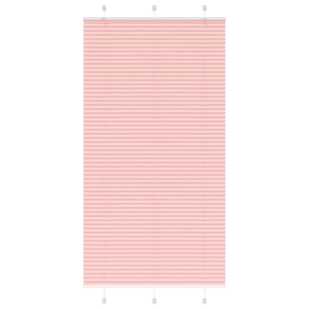 Vidaxl plissé rolgordijn 105x200cm stofbreedte 104,4cm polyester roze