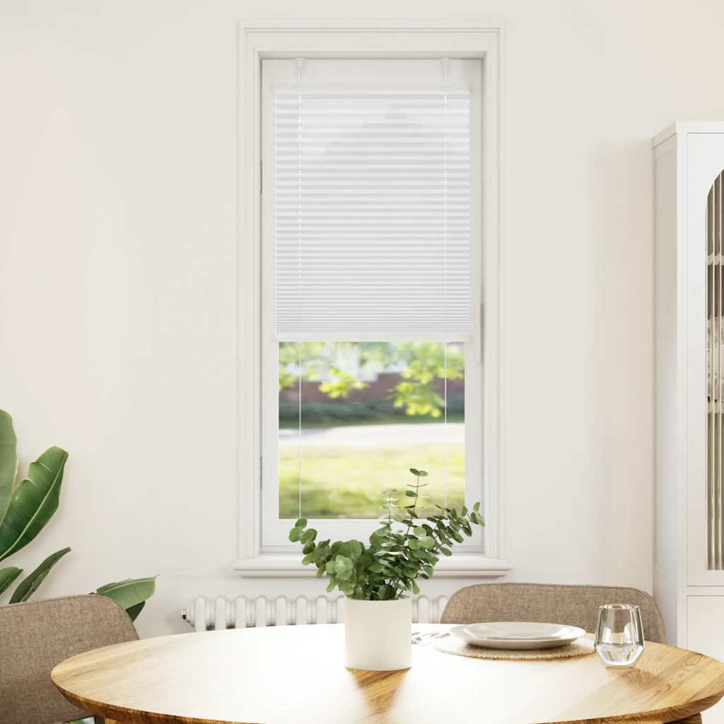 Vidaxl plissé rolgordijn 50x100 cm stofbreedte 49,4 cm polyester wit