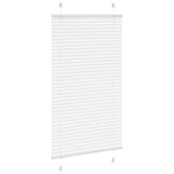 Vidaxl plissé rolgordijn 75x100 cm stofbreedte 74,4 cm polyester wit