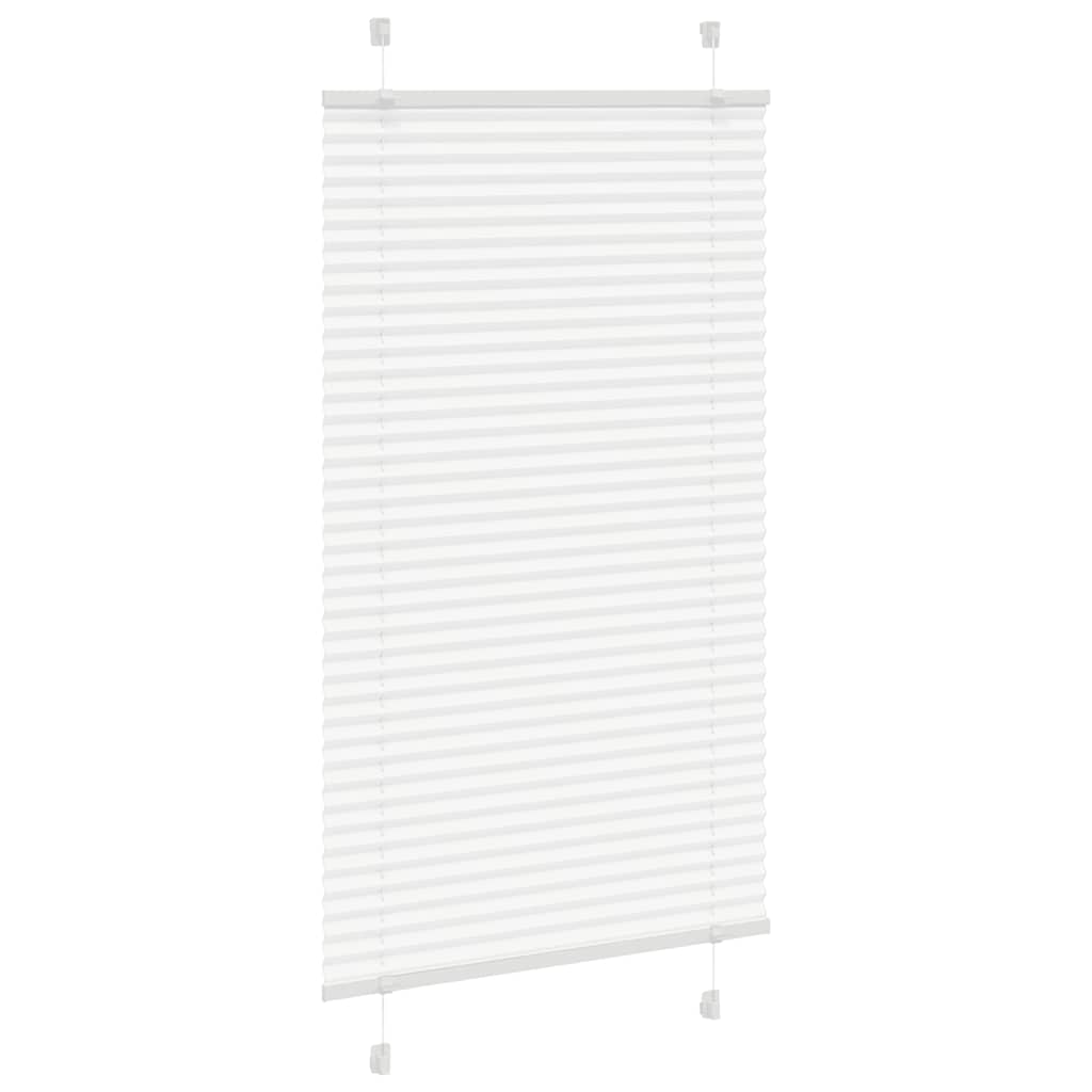Vidaxl plissé rolgordijn 80x100 cm stofbreedte 79,4 cm polyester wit