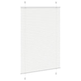 Vidaxl plissé rolgordijn 85x100 cm stofbreedte 84,4 cm polyester wit