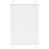 Vidaxl plissé rolgordijn 100x100 cm stofbreedte 99,4cm polyester wit