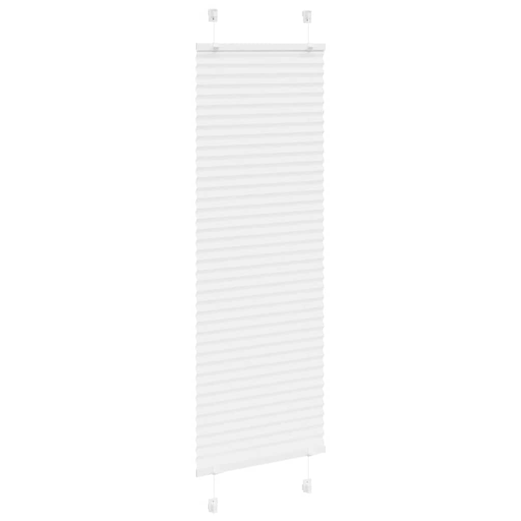 Vidaxl plissé rolgordijn 45x150 cm stofbreedte 44,4 cm polyester wit