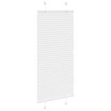 Vidaxl plissé rolgordijn 60x150 cm stofbreedte 59,4 cm polyester wit