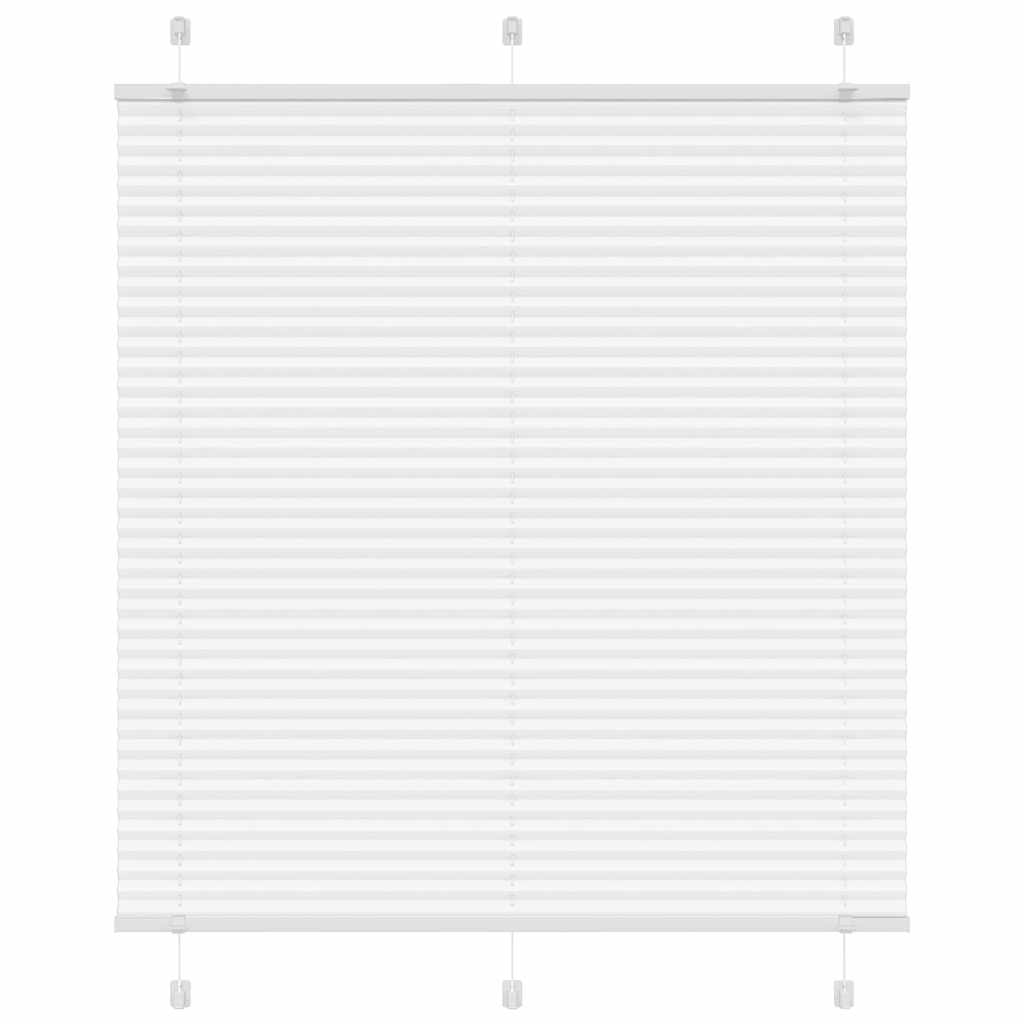 Vidaxl plissé rolgordijn 120x150 cm stofbreedte 119,4cm polyester wit