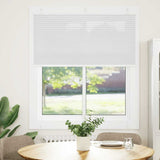 Vidaxl plissé rolgordijn 120x150 cm stofbreedte 119,4cm polyester wit