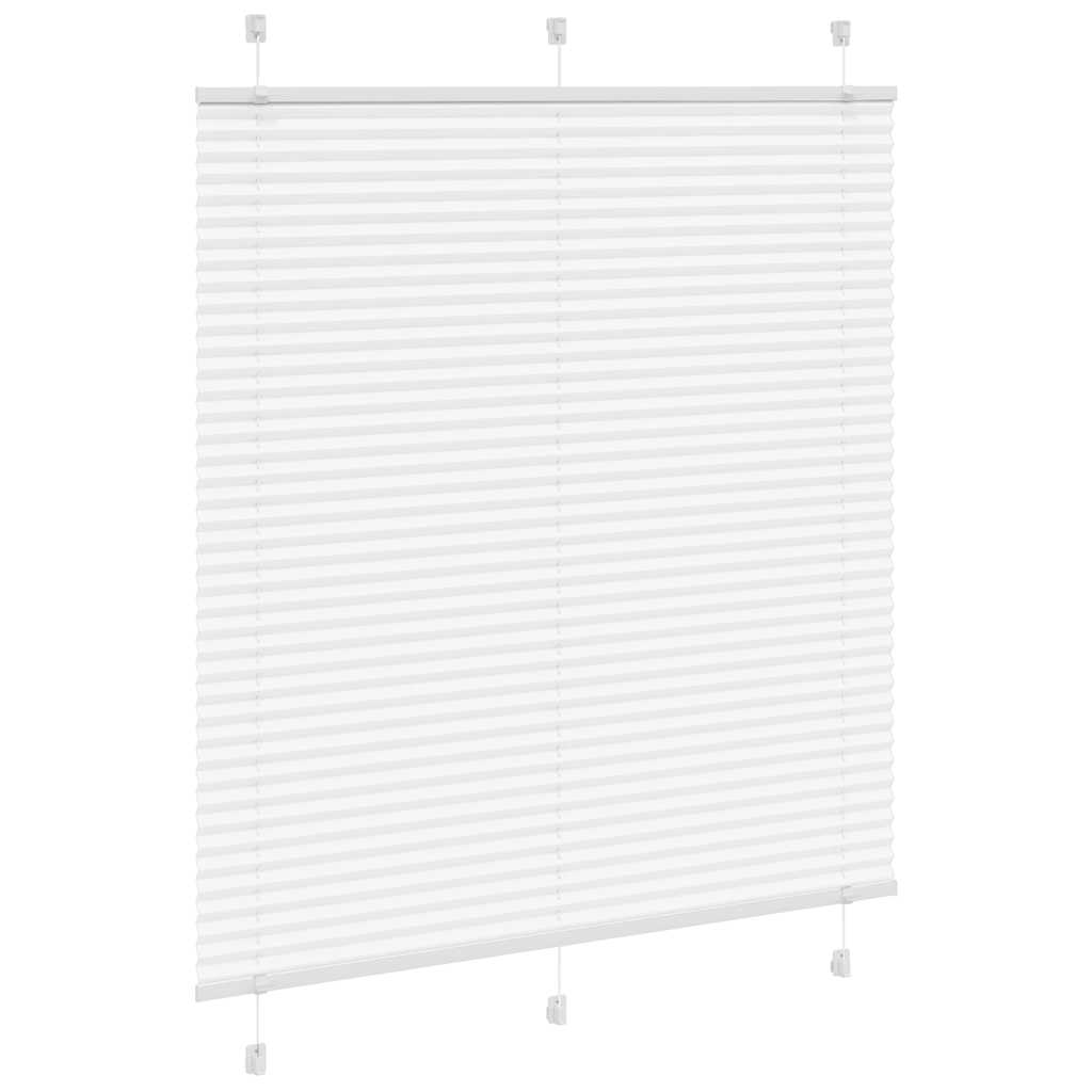 Vidaxl plissé rolgordijn 120x150 cm stofbreedte 119,4cm polyester wit