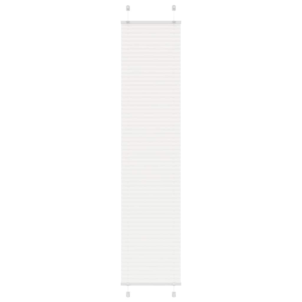Vidaxl plissé rolgordijn 40x200 cm stofbreedte 39,4 cm polyester wit