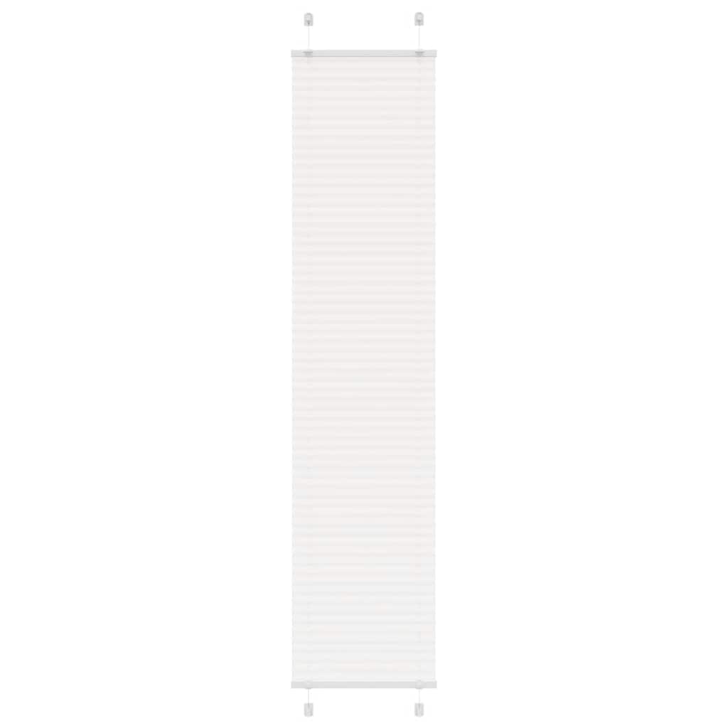 Vidaxl plissé rolgordijn 50x200 cm stofbreedte 49,4 cm polyester wit