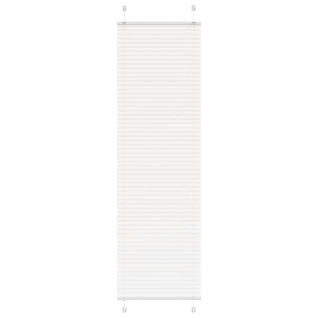 Vidaxl plissé rolgordijn 55x200 cm stofbreedte 54,4 cm polyester wit