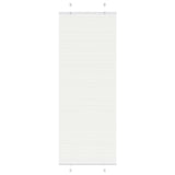 Vidaxl plissé rolgordijn 80x200 cm stofbreedte 79,4 cm polyester wit