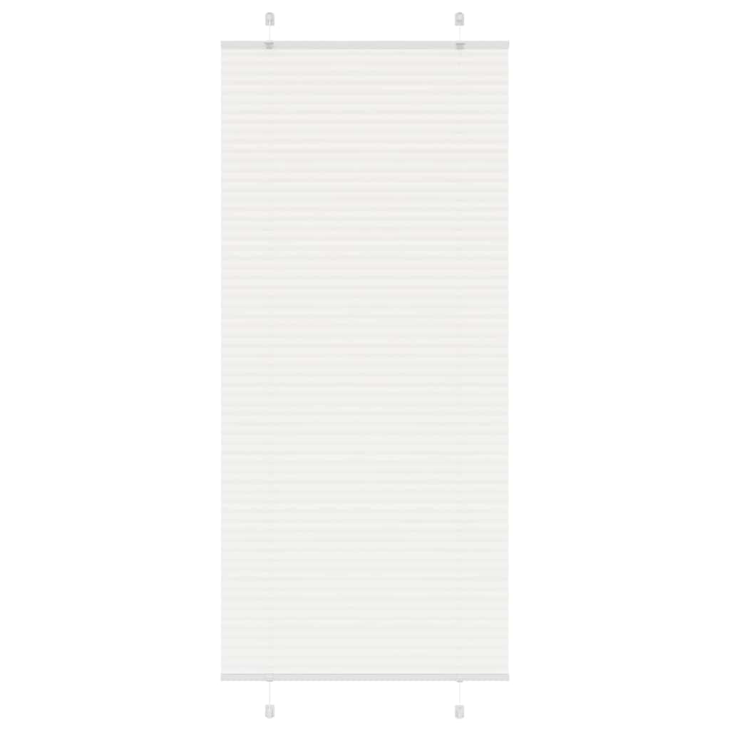 Vidaxl plissé rolgordijn 95x200 cm stofbreedte 94,4 cm polyester wit