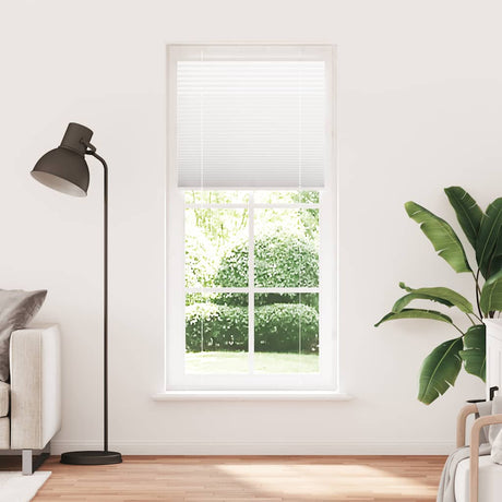 Vidaxl plissé rolgordijn 100x200 cm stofbreedte 99,4cm polyester wit
