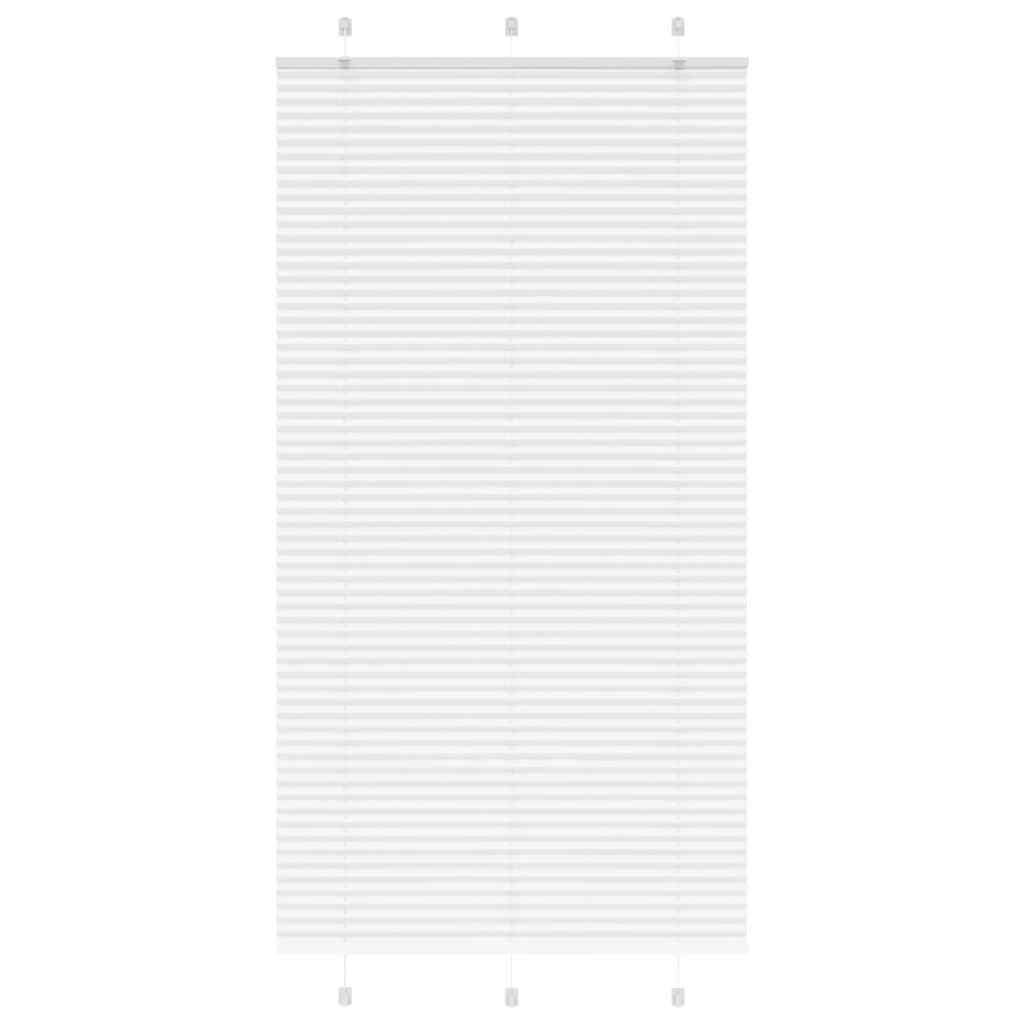 Vidaxl plissé rolgordijn 105x200 cm stofbreedte 104,4cm polyester wit