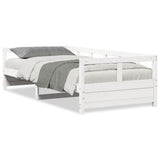Vidaxl slaapbank zonder matras 90x200 cm massief grenenhout wit