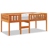 Vidaxl kinderbed zonder matras massief grenenhout wasbruin 90x190 cm