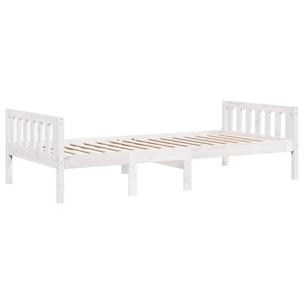 Vidaxl kinderbed zonder matras massief grenenhout wit 75x190 cm