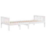 Vidaxl kinderbed zonder matras massief grenenhout wit 75x190 cm