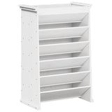 Vidaxx Kräuterbehälter 6-lagig 69x40x101,5 cm massives Kiefernholz weiß